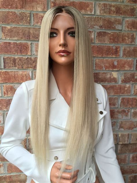 long blonde straight hair wig|long blonde real hair wigs.